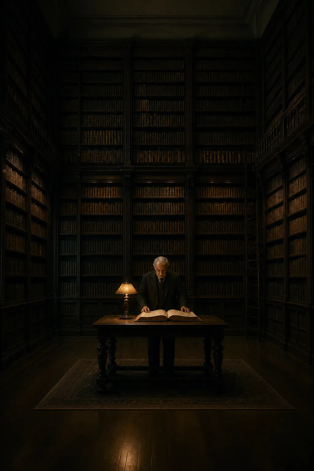 Ancient library archive representing the permanence of preserved expertise